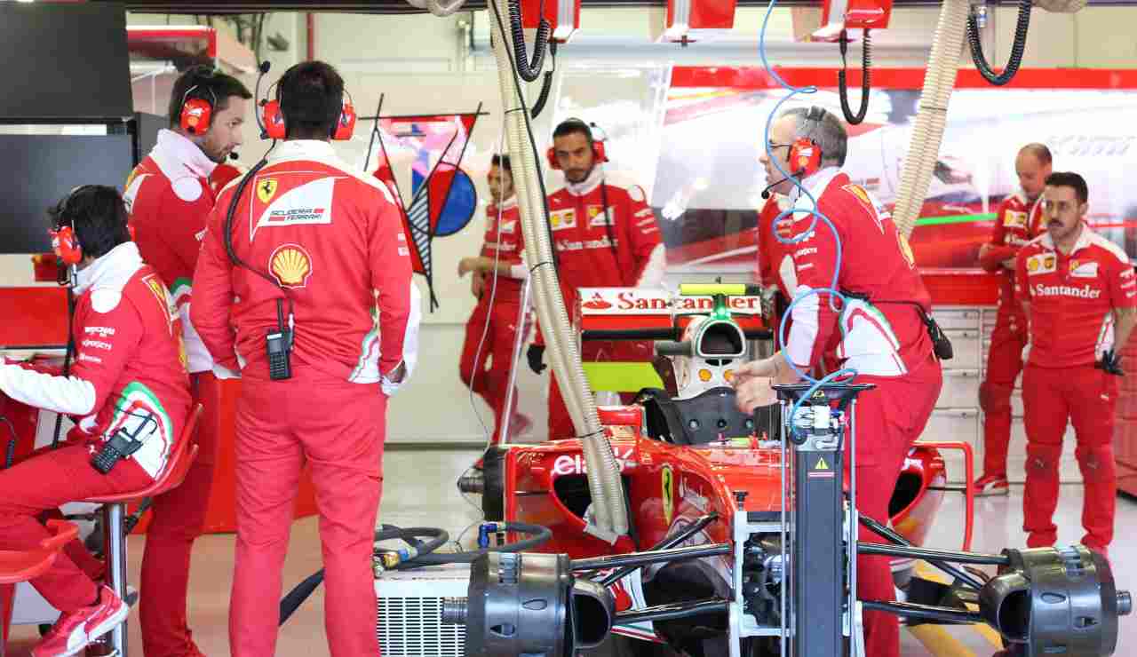 Team tecnico Ferrari