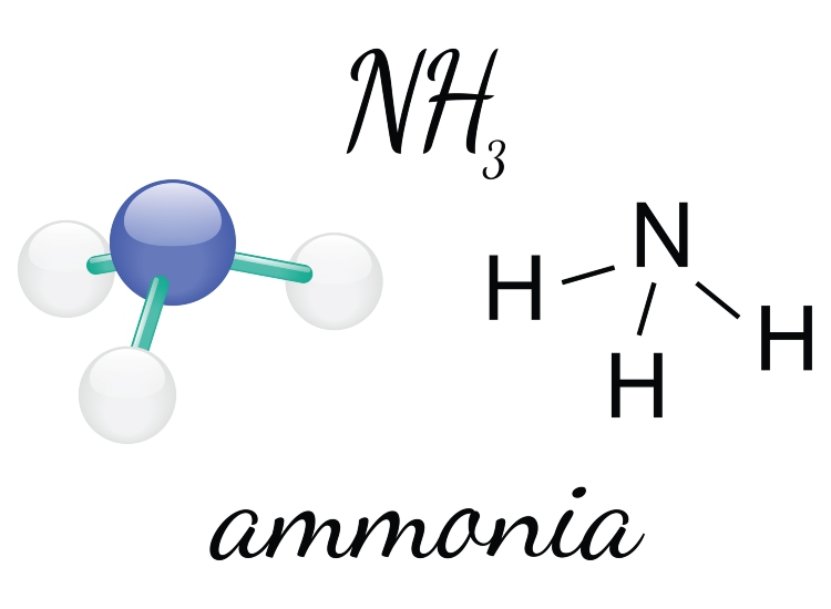 La formula chimica dell'ammoniaca - fonte depositphotos.com - giornalemotori.it