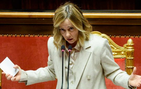 La presidente del consiglio italiano Giorgia Meloni - fonte Ansa Foto - giornalemotori.it